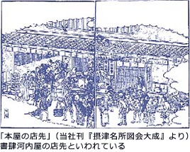 「本屋の店先」