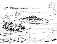 和泉名所図会より仁徳天皇陵